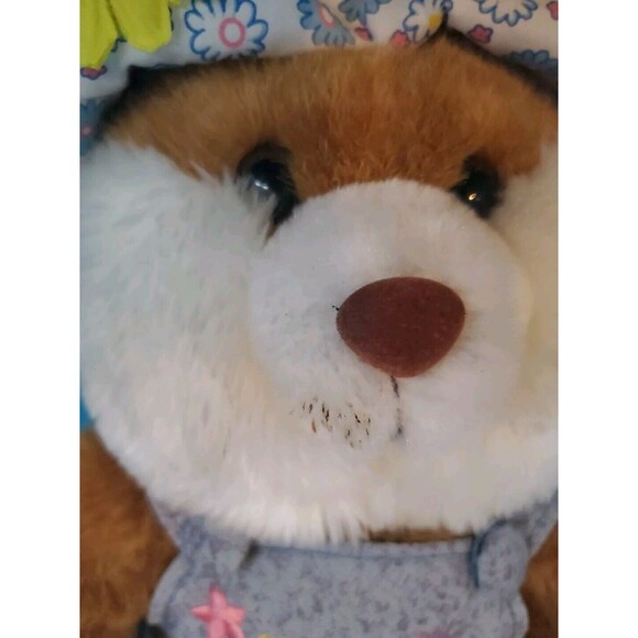 Vintage GOFFA 15" Sitting Bunny Rabbit & Honey Bee Embroidered Plush Stuffed - Picture 10 of 16